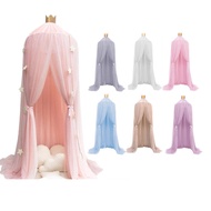 、‘、。； 2022 Baby Crib Canopy Bed Curtain Curtain Hanging Dome Girls Toddler Room Decoration Princess Tent Toys For Girls Toddler Gift