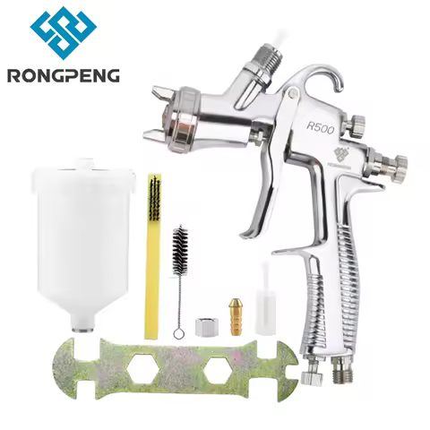 RONGPENG High Quality Spray Gun Pro Painting Gun Water Based Air Spray Gun Airbrush R500 1.3/1.4/1.5