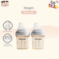 hegen PCTOTM 150ml/ 5oz Feeding Bottle PPSU, 2-Pack with Slow Flow Teats (1 to 3 months)