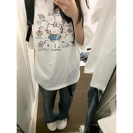 Printed Short Sleeve T-Shirt - Women's Lightweight Design | Korean Style 5TX4