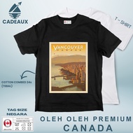 CANADA 38 SOUVENIR T-Shirt CANADA COUNTRYTAG 24s Combed Cotton T-Shirt SOUVENIR PREMIUM GIFT