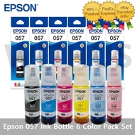 ORIGINAL Epson 057 Ink Bottle for EPSON L8050, L18050 Printer (Black Cyan Magenta Yellow Light Cyan 