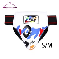 [deevoka] Kids Groin Guard Protector Groin Support Training Breathable for Grappling Mma Fighting Ta
