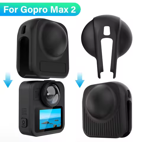 Silicone Case For Gopro Max 2 Anti-Scratch Full Body Protective Cover Dustproof Case For Gopro Max 2