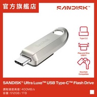 SanDisk - Ultra Luxe USB Type-C 1TB 全金屬外殼隨身碟 (SDCZ75-1T00-G46) 手指