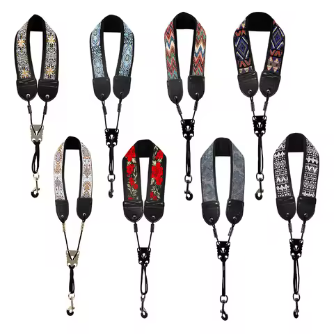 IRIN Saxophone Neck Strap Soprano Alto Tenor Sax Universal Adjustable Strap Embroidered Neck Strap S