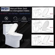 WDI Toilet Seat WC Bidet with self-cleaning dual nozzles non-electric separation rear female cleaning water spray