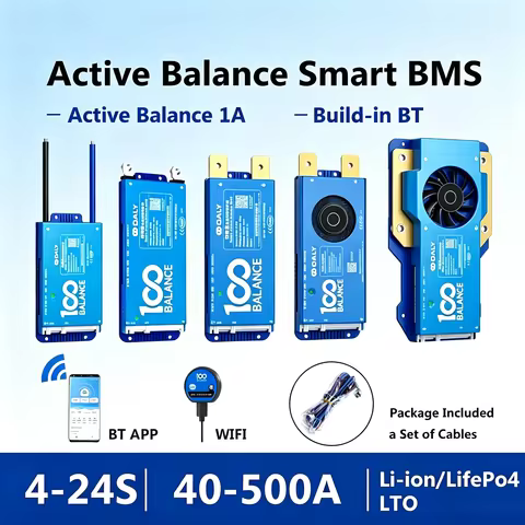 DALY Smart Active Balance BMS 1A Active Balance Bluetooth UART 4S 8S 17S 24S 40A 60A 100A 150A for L