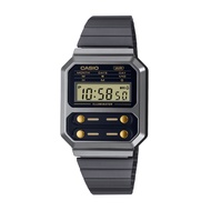 Casio General Vintage Digital Stainless Steel Strap Women Watch A100WEGG-1A2DF