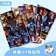 59pcs Demon Slayer Akaza Douma Upper Ranks Pelekat Anime Mixed Stickers Set Anime Pelekat Sticker La