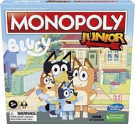 Authentic Hasbro Gaming Monopoly Junior: Bluey Edition Board Game for Kids Ages 5+ Play as Bluey Bin