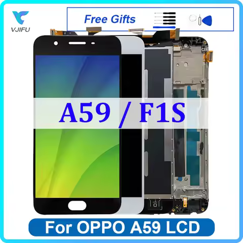 5.5" Original LCD For OPPO A59 F1S Display Touch Screen A1601 Digitizer Assembly Replacement Mobile 