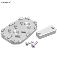 JaneDream CNC Aluminum Motorcycle Rear Foot Brake Pedal Extension Pad Enlarged Anti-Slip Footrest Ex