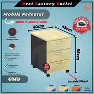 BFO GM3 Mobile Pedestal / Drawer Cabinet / Almari Laci / Kabinet / Cabinet Storage / Mobile Cabinet 