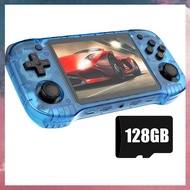 (E B M R46H Handheld Retro Video Game Console 128G 20000+Games 4.2 Inch Screen Portable Game Player 
