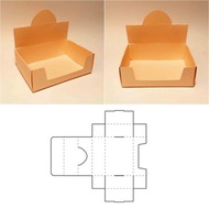 數位 Display box template, retail box, countertop display, counter box, SVG, PDF