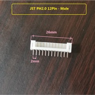 1Pcs Housing Connector Connector JST PH2.0 PH 2.0 12Pin 12 pin Male straight