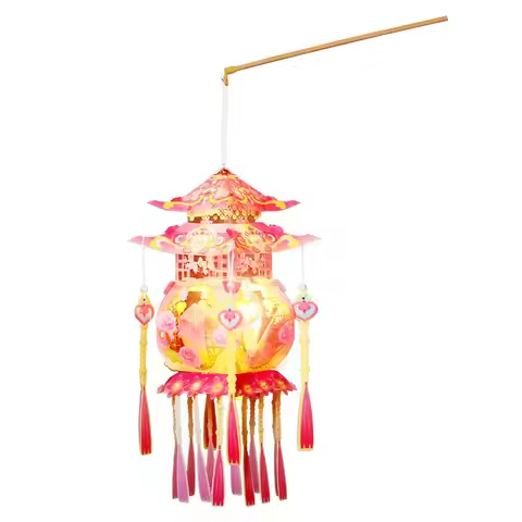 Mid-Autumn Festival Lantern 2025 New Style Pagoda Palace Lantern Hanging Decoration Children's Hand-