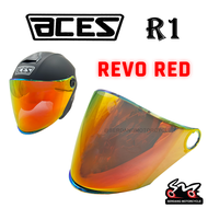 ACES R1 Smoke Rainbow Visor Cermin Visor Side Base Helmet