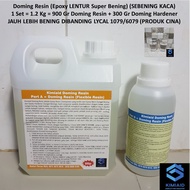 Doming Resin - 1.2 KG - Glanzer - LV - Epoxy Resin Bening - Lycal 1079 - Epoxy Clear - Epoxy Super