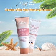 Ollie Hair Removal Cream (70g) + Serum To Prevent Hair Regrowth (30g)