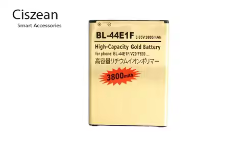 Ciszean 1x 3800mAh BL-44E1F Gold Replacement Battery For LG V20 Stylo 3 H990 F800 VS995 US996 LS995 