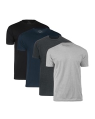 4 Pack, Men's Short Sleeve Crew Neck T-Shirt, S - 4XL