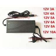 1pcs AC TO DC Adapter AC 100V-240V to DC 12V 3A 4A 5A 6A 8A 10A transformers Power Supply Adapter Switch power supply LED adapter, DC 5.5mm*2.1mm-2.5mm