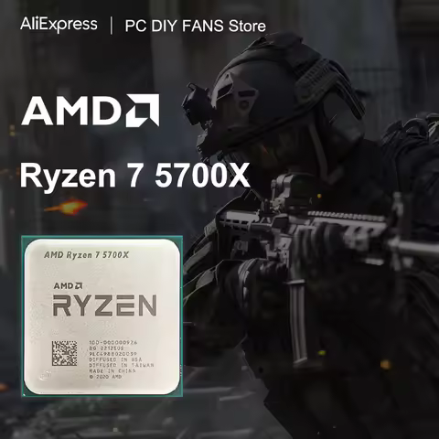 AMD R7 5700X New Ryzen 7 5700X Eight-Core Sixteen-Thread 3.4 GHz CPU Processor 7NM L3=32M 100-000000