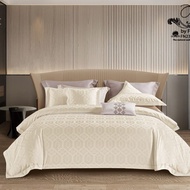 Sprei &amp; Bedcover Set Jacquard Cotton TC300 Cream