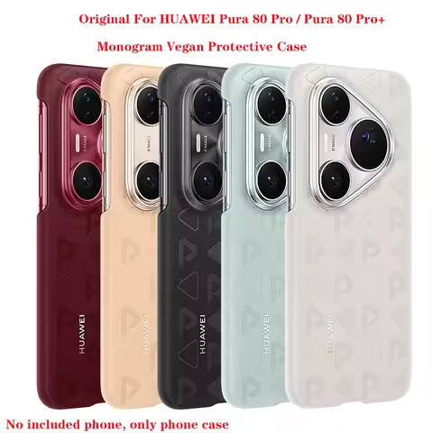 New For HUAWEI Pura 80 Pro / Pura 80 Pro+ Monogram Vegan Protective Case Original Huawei Phone Case
