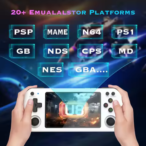 64GB/128G U8 Retro Handheld Video Game Console Linux System 4.0 Inch IPS Screen R35s Pro Portable Po