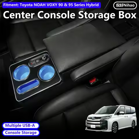 Console Box NOAH VOXY New Model 90 Series for Hybrid Cars Armrest for Toyota Voxy Noah 90 Series Arm