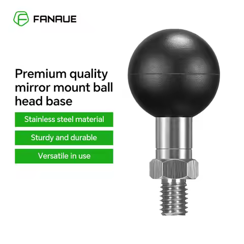 FANAUE motorcycle rearview mirror ball head bracket 25mm ball head base extension m8m10 universal ba
