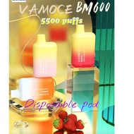 HR6✰ VAPOOR VAMOCE BM600 5500 PUFFS DISPOSABLE PODS Terlaku