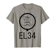 EL34 Vacuum Tube Valve Diagram T-shirt Guitar amplifier