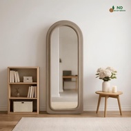 Plain Aesthetic Arch Mirror Fullbody Mirror/ Material beludru Jumbo Size Aesthetic Wavy Mirror/