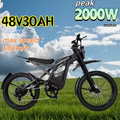OUXI GT2000 electric bicycle Peak 2000W motor 48V 30AH Battery 60km/h E Bike off road Mountain ridin