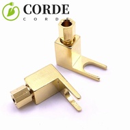 CORDE U Spade Connector Metal 1Pc Spade Adapter Adapter Plugs Banana Plug Y Type Speaker Spade Plug