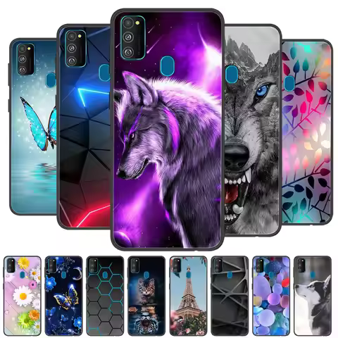For Samsung Galaxy M21 M30S M31 A21s Case Soft Silicone Phone Back Cover For Samsung M31 A21S M30s M