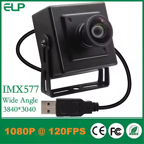 ELP 11.6MP USB Webcamera 4K 30fps Webcam 1080P 120fps High Speed Wide Angle No Distortion Mini Camer