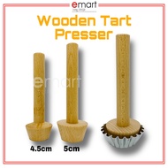 Wooden Tart Presser Wooden Tart Press/ - 4.5cm & 5cm