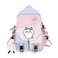 ISaikoy Anime Chiikawa Backpack Hachiware Bookbag Satchel Laptop Bag Daypack School Bag Shoulder Bag