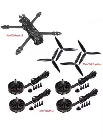 2/4PCS A2807 X2807 Brushless Motor Set 1300KV 4S/1700KV 6S for Mark4 7inch FPV Freestyle/LR7 Drones 