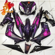 LC 135 V1 Dark Purple Black Cover Set Body Set Jupiter MX Purple 17 Indonesia