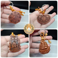 A Wooden Keychain For Lucky Octagonal Sailboat Carp Rich Trade Money Flows And Gold 2564 2020.
