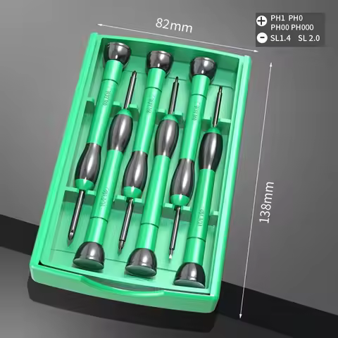 LAOA 6 in 1 Precision Screwdriver Set Slotted Phillips Torx Bits Repair Tools Kit for Watch Electron