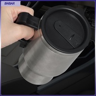 BNBAR 12V 480ml Car Electric Kettle Heated Travel Mug 12x15.5cm Portable Maximum 70°C for Daily Use Good Heat Insulation