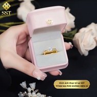 Titanium SST women's ring with luxurious full stone N81