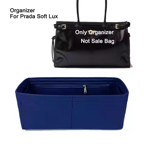 Organizer Insert For Prada Bonnie Soft Lux Leather Bag, Felt Bag-in-Bag Inner Liner, Bag Shaper, Ult